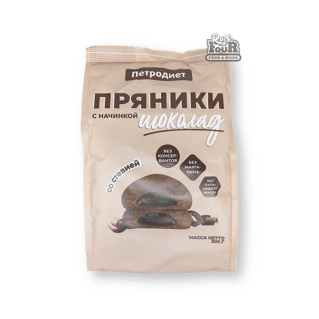 Քաղցրաբլիթ «Петродиет» շոկոլադե միջուկով և ստեվիայով 300գ